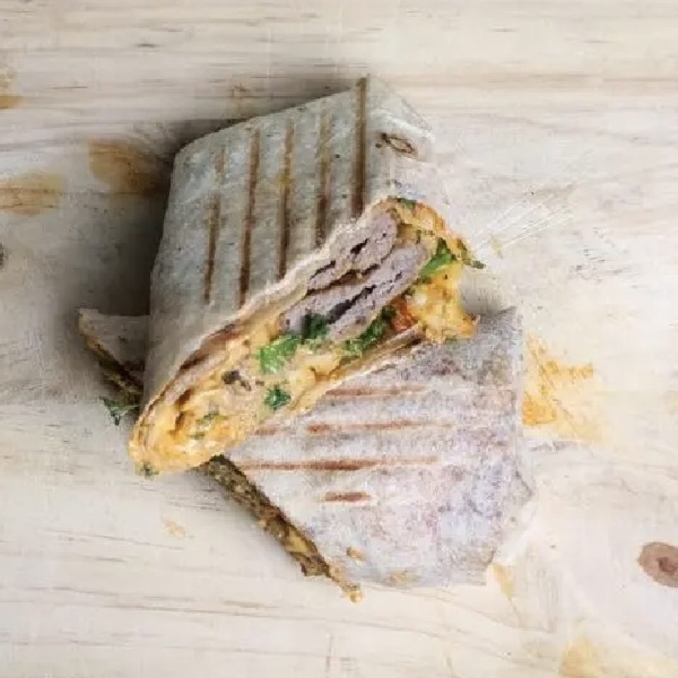 ساندوتش كباب لحم مثلث - فطيرة