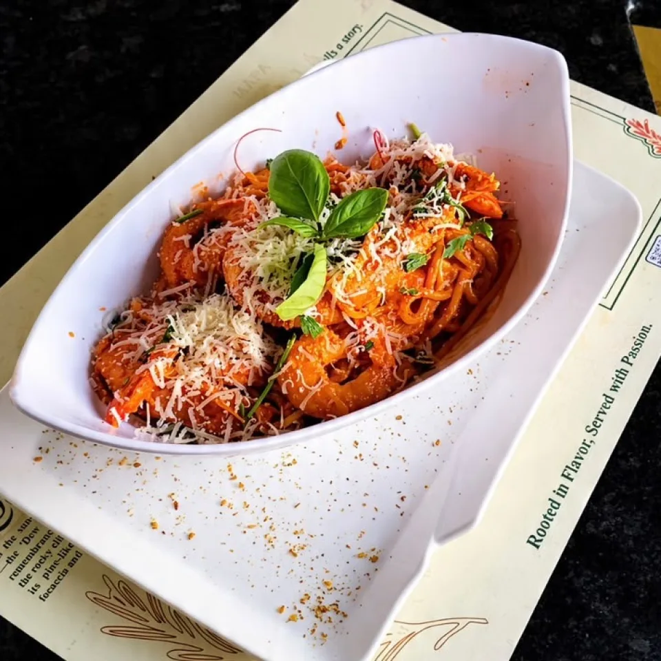 بينكي شريمب - Shrimp Pink sauce Pasta